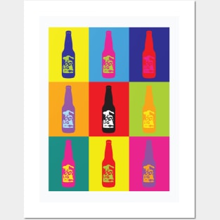 Retro Beer Bottles Pop Art Graphics Posters and Art